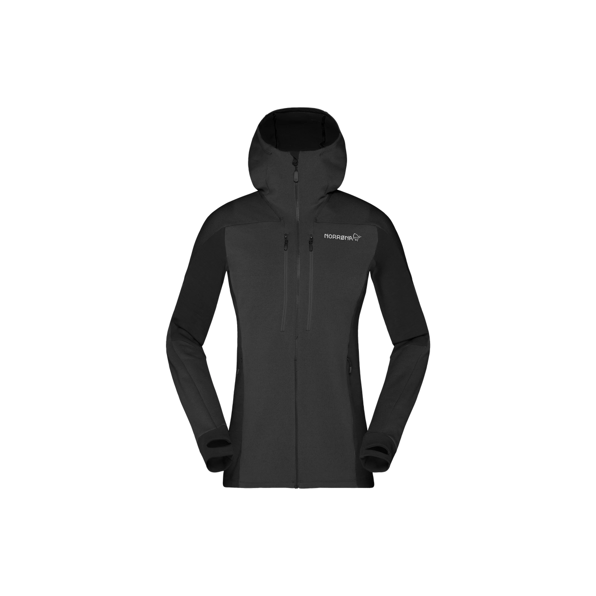 Norrøna Trollveggen Powerstretch Pro Zip Hood (Women's) - Caviar - Find Your Feet Australia Hobart Launceston Tasmania