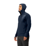 Norrøna Falketind Power Grid Zip Hood (Men's) - Indigo Night - Find Your Feet Australia Hobart Launceston Tasmania