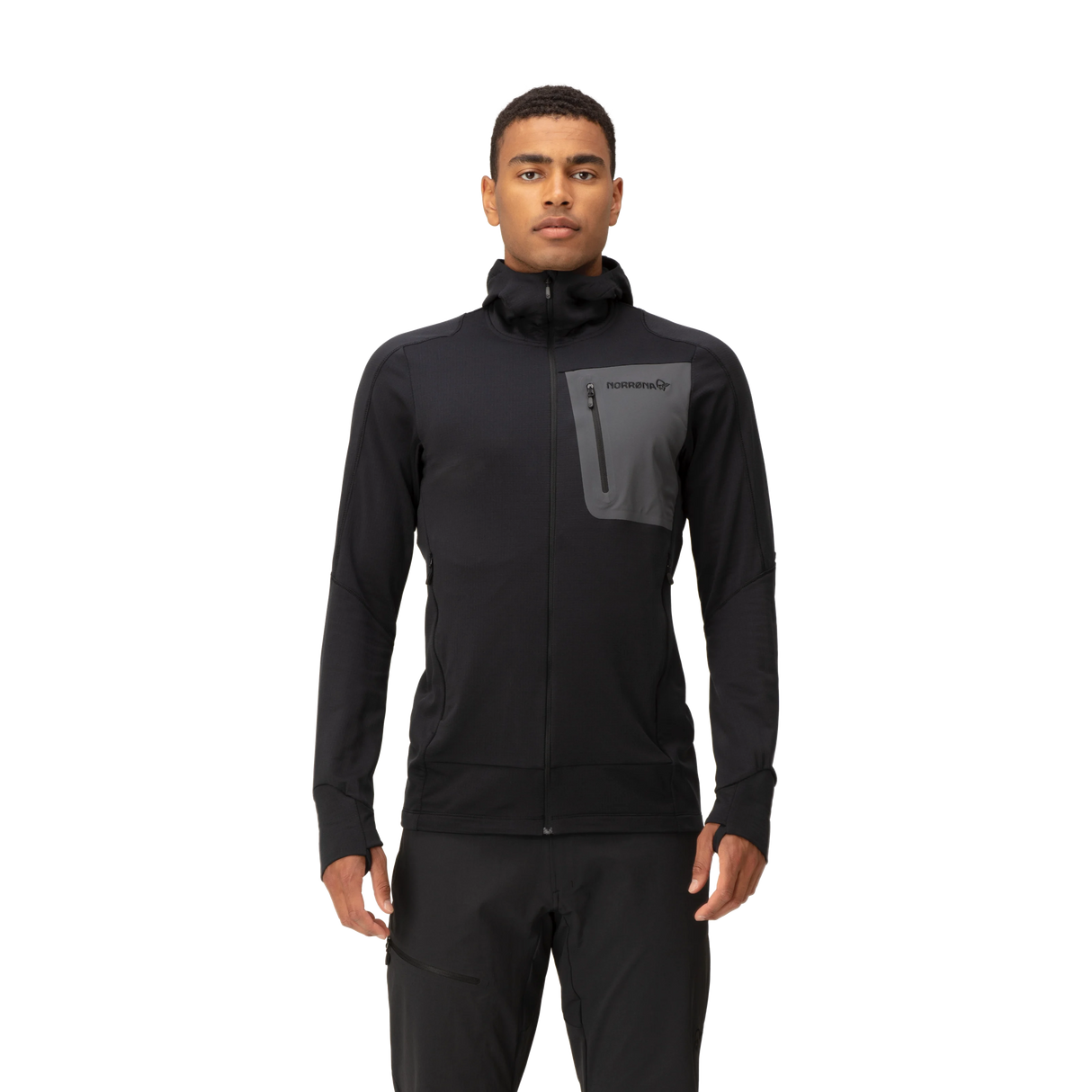 Norrøna Falketind Power Grid Zip Hood (Men's) - Cavier - Find Your Feet Australia Hobart Launceston Tasmania