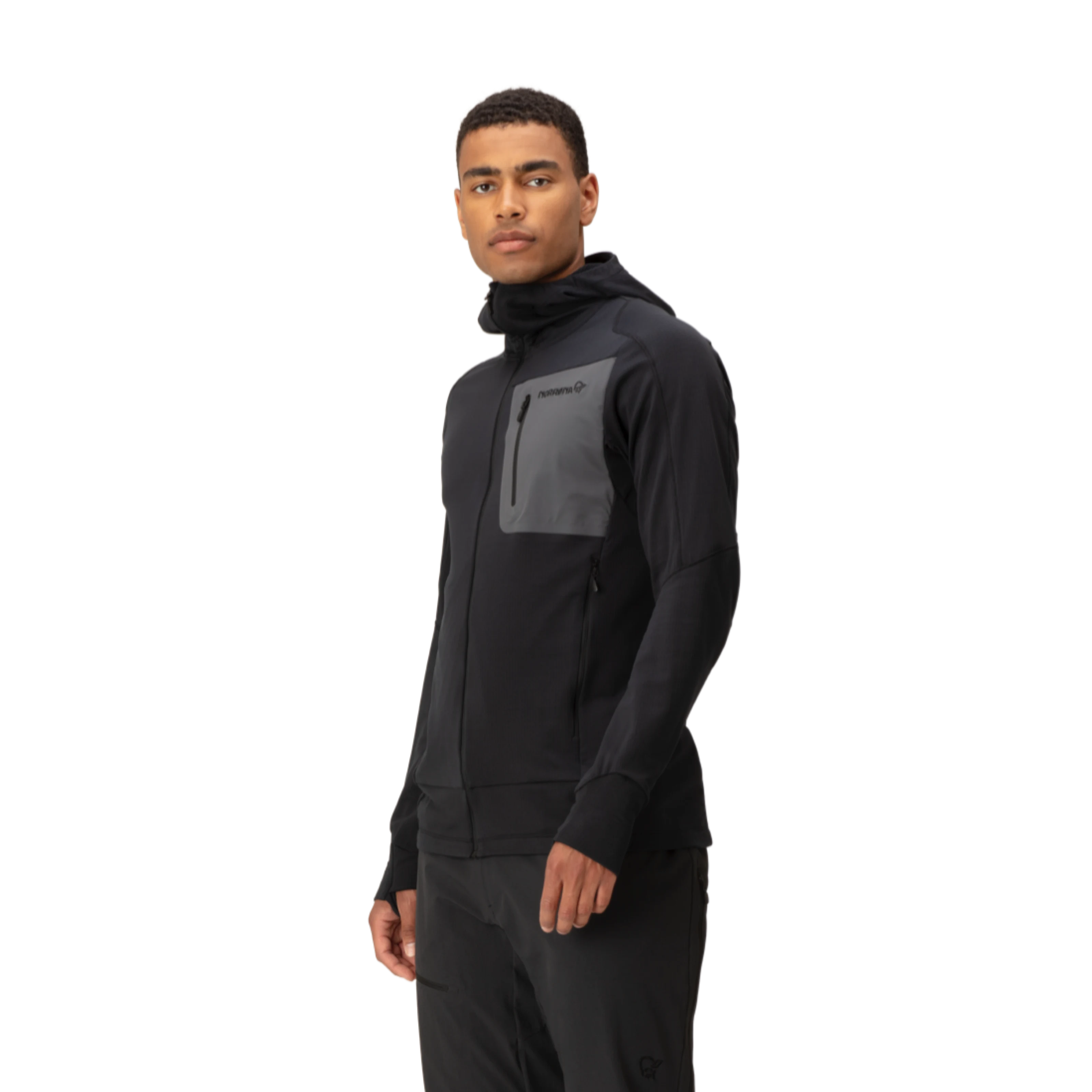 Norrøna Falketind Power Grid Zip Hood (Men's) - Cavier - Find Your Feet Australia Hobart Launceston Tasmania