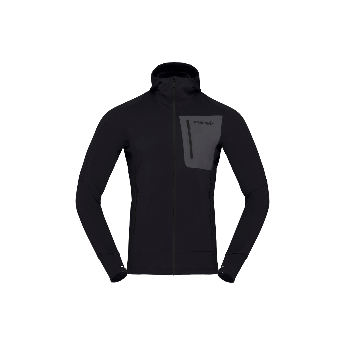Norrøna Falketind Power Grid Zip Hood (Men's) - Cavier - Find Your Feet Australia Hobart Launceston Tasmania