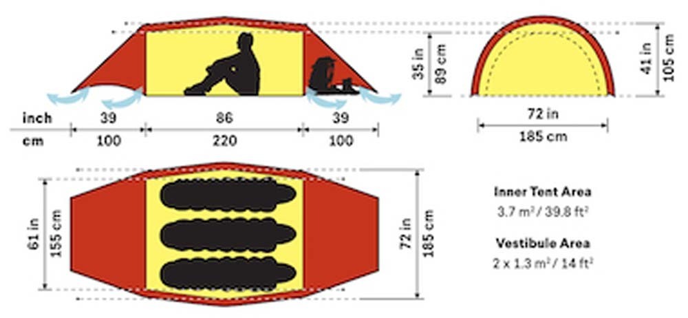 Hilleberg Helags 3 Hiking Tent Find Your Feet Australia Hobart Launceston Tasmania