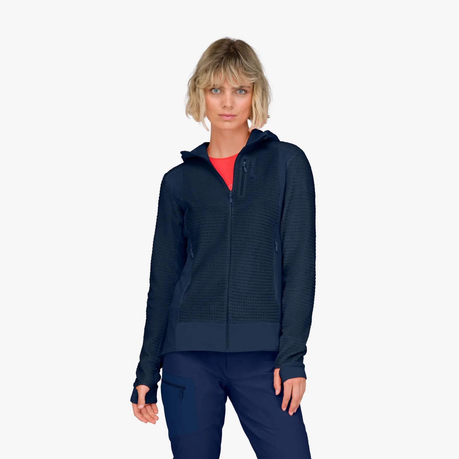 Norrøna Falketind Alpha120 Zip Hood (Women's) - Indigo Night - Find Your Feet Australia Hobart Launceston Tasmania