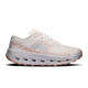 White running shoe with gray accents on a white background - On Cloudultra 3 Shoes (Women's) - Oyster/Ether