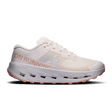 White running shoe with gray accents on a white background - On Cloudultra 3 Shoes (Women's) - Oyster/Ether