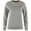 Fjällräven 1960 Logo Badge Sweater (Women's) - Fjallraven - Grey/Melange - Grey - Gray - Red