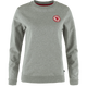 Fjällräven 1960 Logo Badge Sweater (Women's) - Fjallraven - Grey/Melange - Grey - Gray - Red