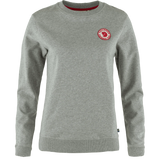 Fjällräven 1960 Logo Badge Sweater (Women's) - Fjallraven - Grey/Melange - Grey - Gray - Red