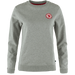 Fjällräven 1960 Logo Badge Sweater (Women's) - Fjallraven - Grey/Melange - Grey - Gray - Red