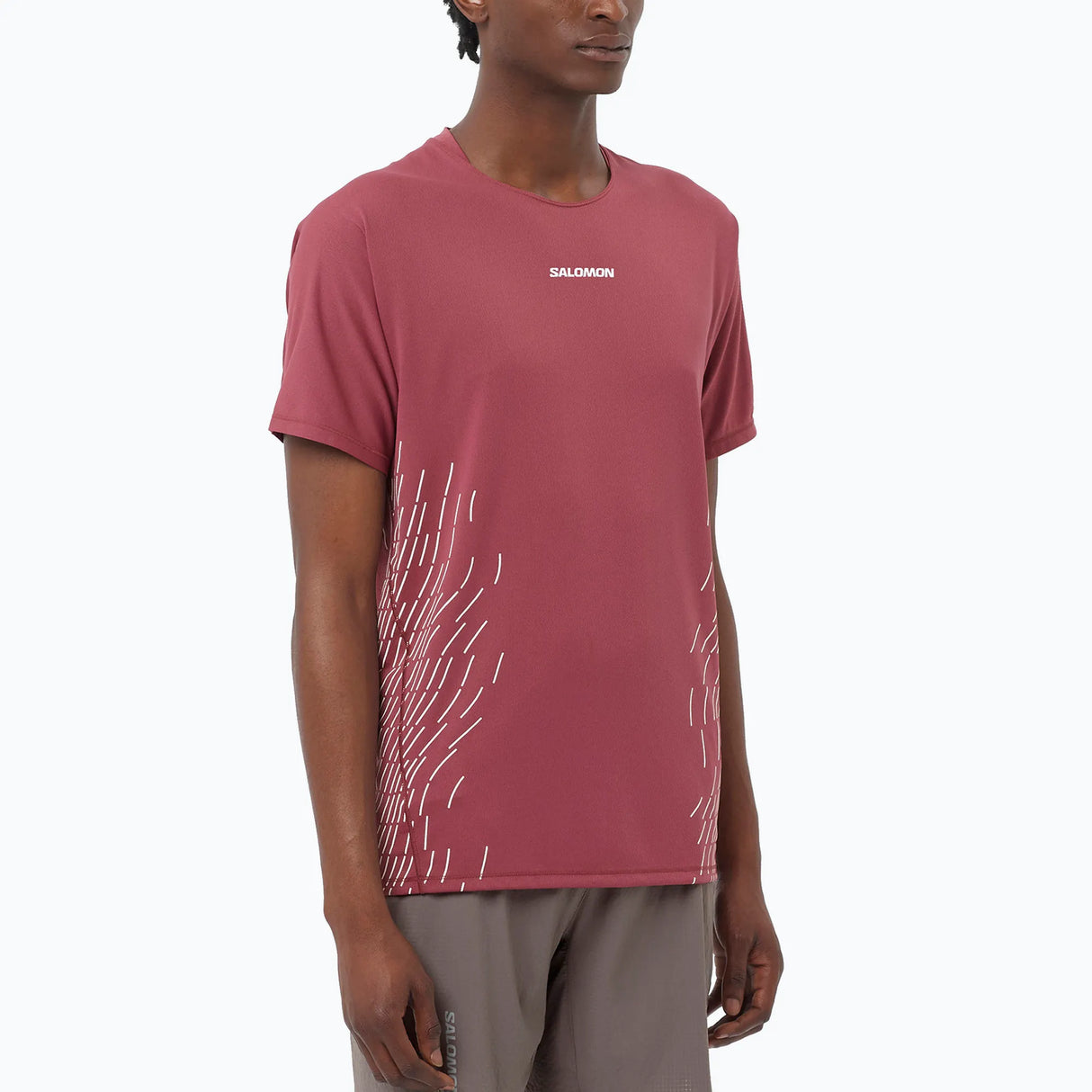 Salomon Sense Aero Short Sleeve Tee GFX (Men's) - SS - Nocturne/Whisper White - Find Your Feet Australia Hobart Launceston Tasmania