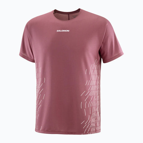 Salomon Sense Aero Short Sleeve Tee GFX (Men's) - SS - Nocturne/Whisper White - Find Your Feet Australia Hobart Launceston Tasmania