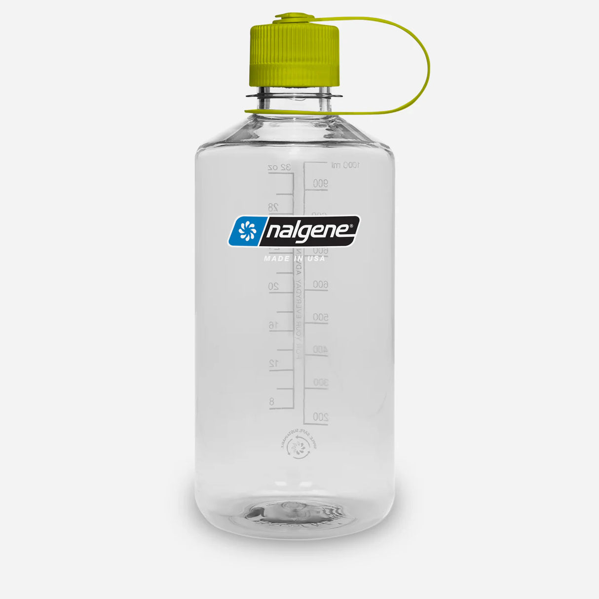 Nalgene Narrow Mouth Sustain Water Bottle - Clear - 1L - Find Your Feet Australia Hobart Launceston Tasmania