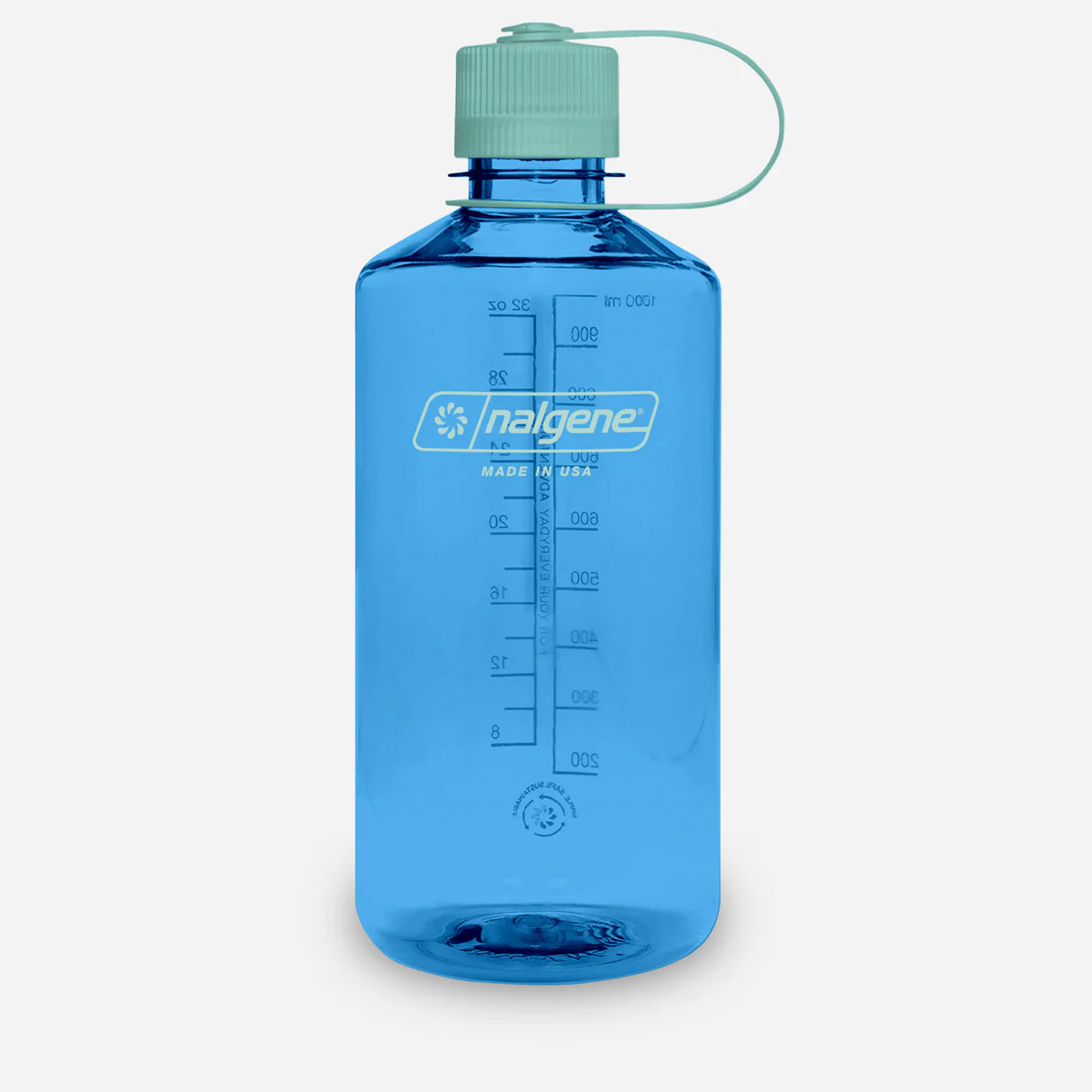 Nalgene Narrow Mouth Sustain Water Bottle - Cornflower Blue - 1L - Find Your Feet Australia Hobart Launceston Tasmania