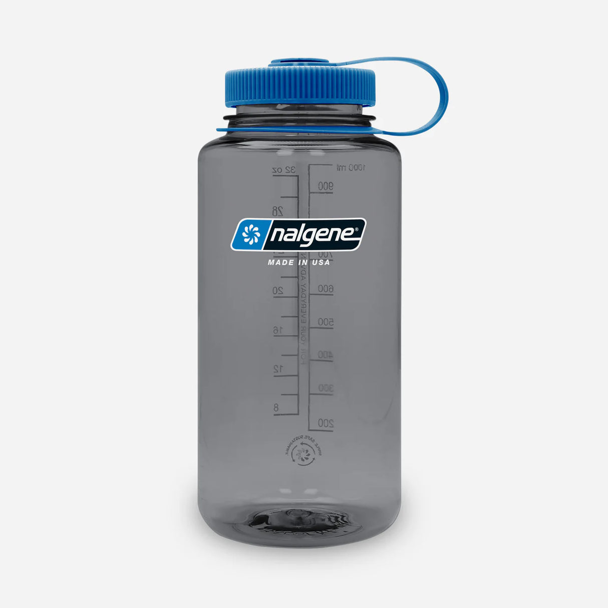 Nalgene Wide Mouth Sustain Water Bottle - Grey - 1L - Find Your Feet Australia Hobart Launceston Tasmania
