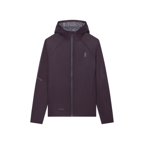 Dark purple jacket with a hood on a white background - On Ultra Jacket (Women's) - Urchin