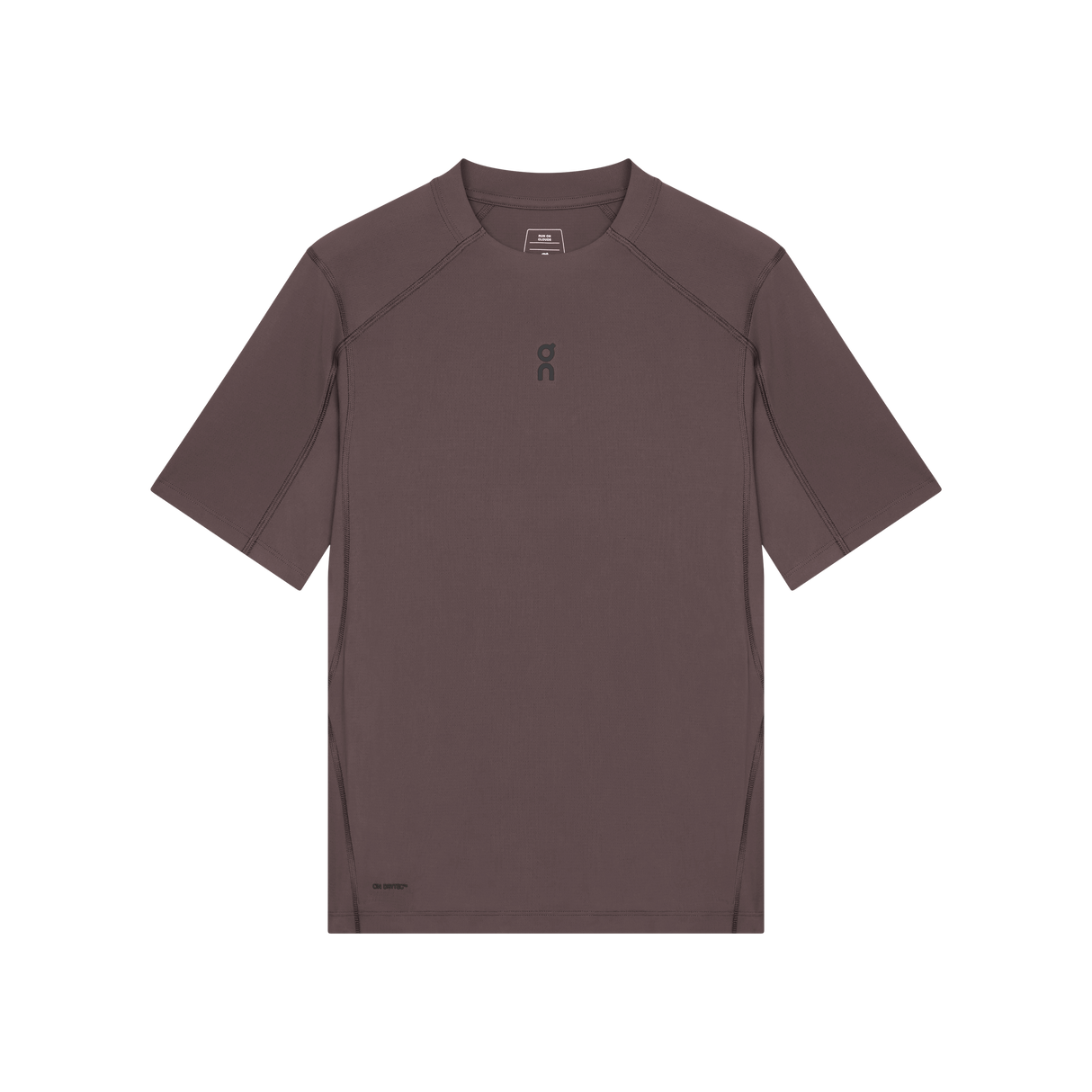 Brown t-shirt with a logo on a white background - On Trail-T Solar (Women's) - Mulberry