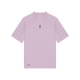 Light purple t-shirt with a small logo on a white background - On Trail-T Solar (Women's) - Foxglove