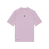 Light purple t-shirt with a small logo on a white background - On Trail-T Solar (Women's) - Foxglove