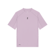 Light purple t-shirt with a small logo on a white background - On Trail-T Solar (Women's) - Foxglove
