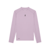 Purple long-sleeve shirt with a logo on a white background - On Trail Long-T Solar (Women's) - Foxglove