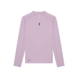 Purple long-sleeve shirt with a logo on a white background - On Trail Long-T Solar (Women's) - Foxglove