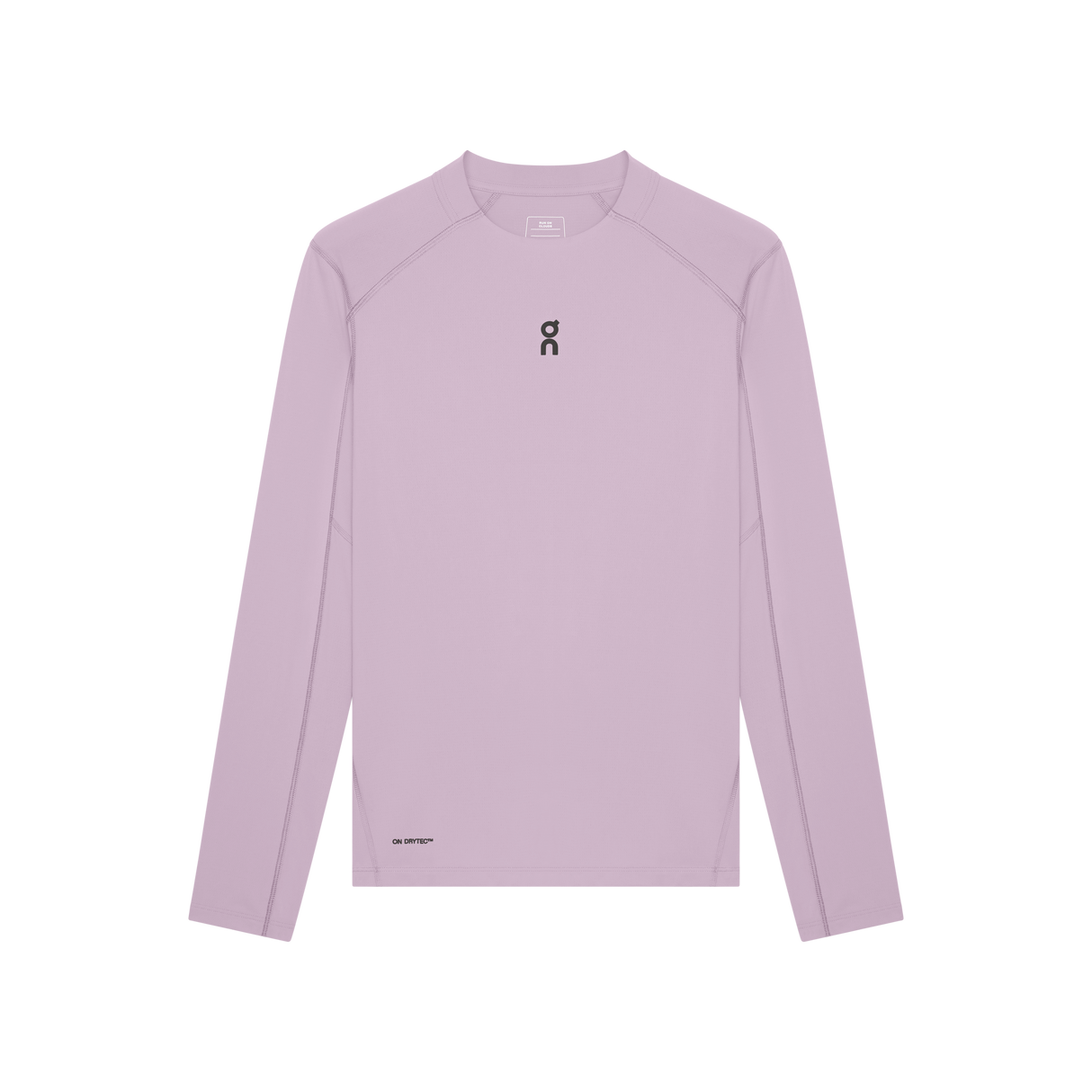 Purple long-sleeve shirt with a logo on a white background - On Trail Long-T Solar (Women's) - Foxglove