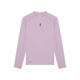 Purple long-sleeve shirt with a logo on a white background - On Trail Long-T Solar (Women's) - Foxglove