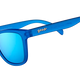 goodr FALKORS FEVER DREAM blue sunglasses with a brand logo on a white background