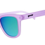 goodr LILAC IT LIKE THAT Purple sunglasses with blue gradient lenses on a white background