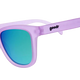 goodr LILAC IT LIKE THAT Purple sunglasses with blue gradient lenses on a white background