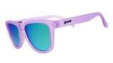 goodr LILAC IT LIKE THAT Purple sunglasses with blue gradient lenses on a white background