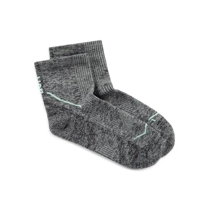 BUFF DryFlx Quarter Socks (Unisex) - Light Grey