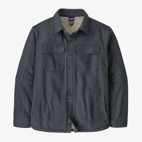 Patagonia Pile-Lined Fjord Loft Shirt Jacket (Men's) - Smolder Blue