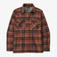 Patagonia Insulated Organic Cotton MW Fjord Flannel Shirt (Men's) - Ice Caps/Burl Red - Find Your Feet Australia Hobart Launceston Tasmania