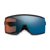 Smith Pursuit Sunglasses - Matte Black + ChromaPop Glacier Photochromic Copper To Gray With Blue Mirror