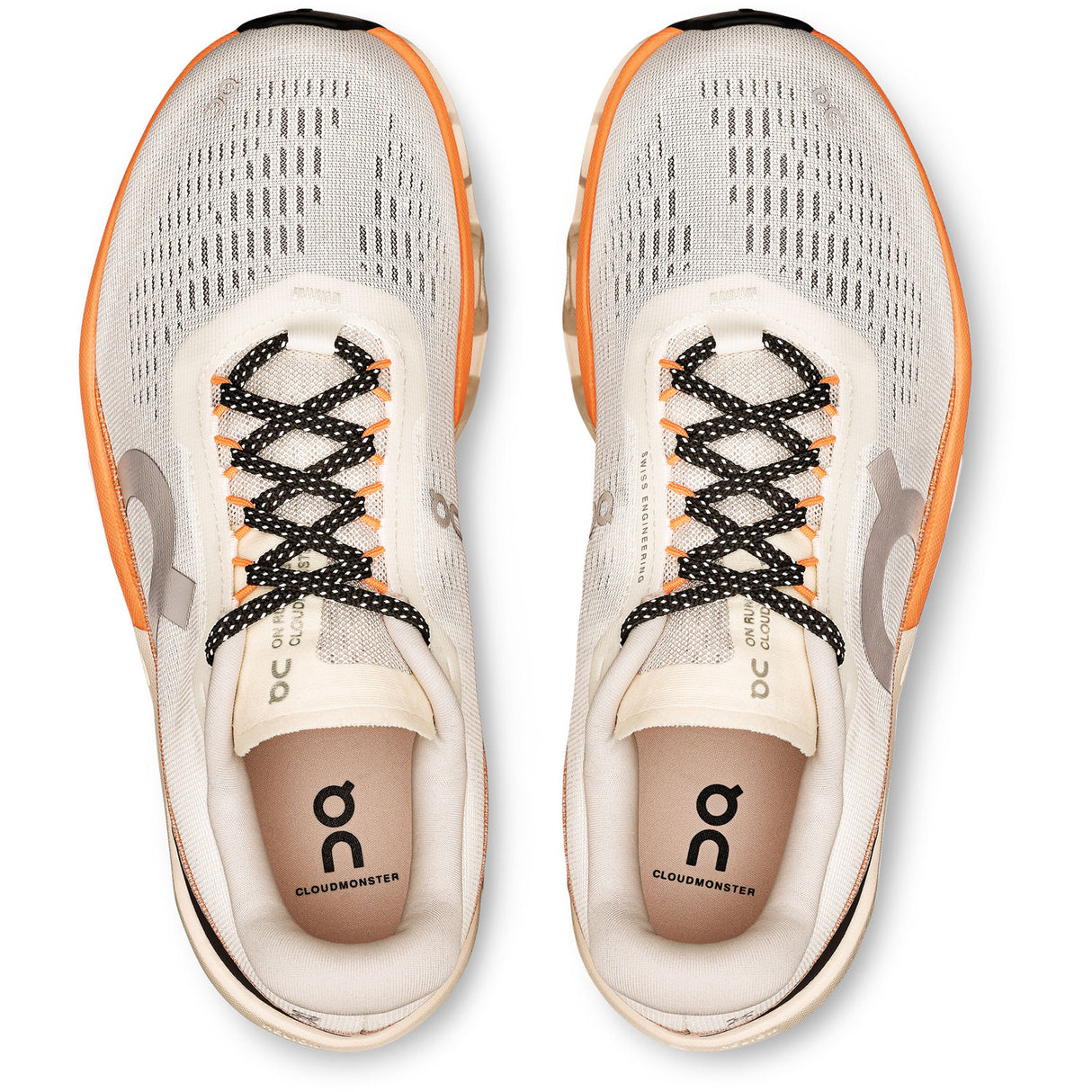 On Cloudmonster 2 (Women's) - Ivory/Tangerine - Find Your Feet Australia Hobart Launceston Tasmania