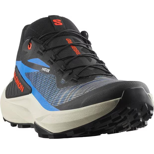 Salomon Genesis Shoe (Men's) - Black/French Blue/Cherry Tomato - Find Your Feet Australia Hobart Launceston Tasmania