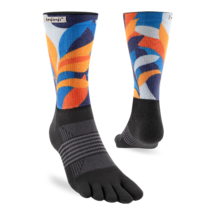Injinji Spectrum Trail Midweight Crew Toesocks (Women's) - Botanic