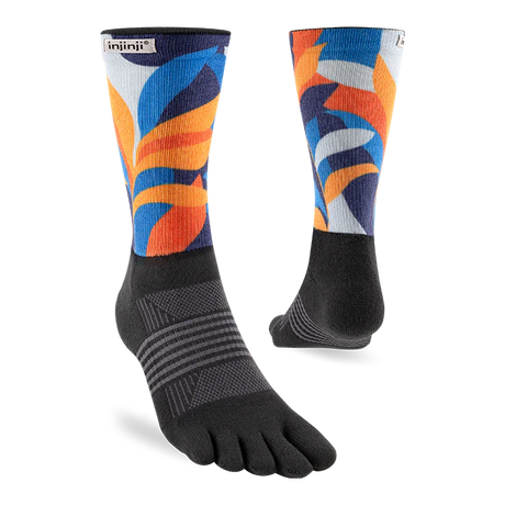 Injinji Spectrum Trail Midweight Crew Toesocks (Women's) - Botanic