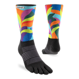 Injinji Spectrum Trail Midweight Crew Toesocks (Women's) - Verdure