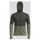 Green and gray hoodie with a transparent background - Icebreaker Merino Blend 200 Realfleece Descender Long Sleeve Zip Hoodie (Men's) - Dark Loden/Lichen