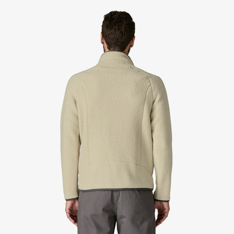 Patagonia Retro Pile Fleece Jacket (Men's) - Pelican w/Smolder Blue