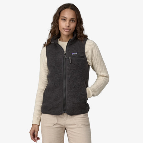 Patagonia Retro Pile Vest (Women's) - Ink Black - Find Your Feet Australia Hobart Launceston Tasmania