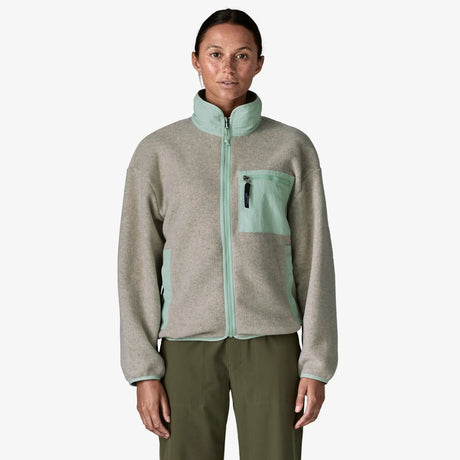 Patagonia Synchilla Fleece Jacket (Women's) - Oatmeal Heather w/Thin Ice