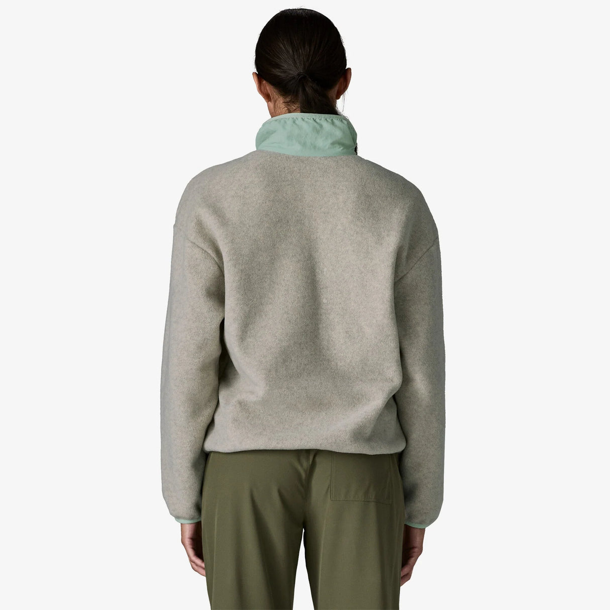 Patagonia Synchilla Fleece Jacket (Women's) - Oatmeal Heather w/Thin Ice