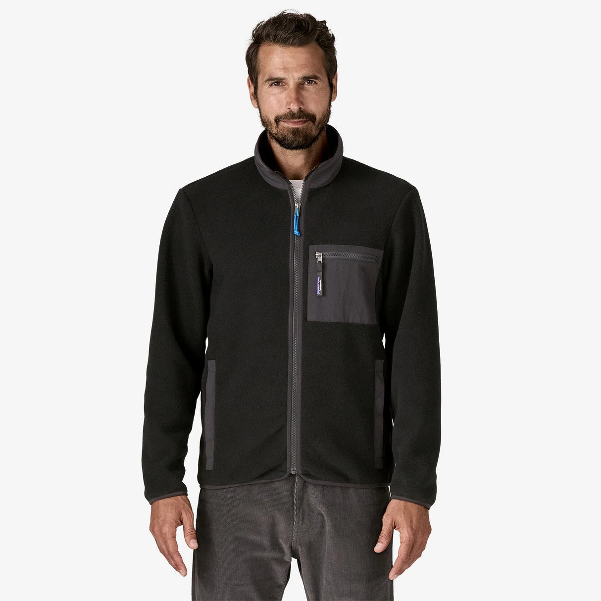 Patagonia Synchilla Fleece Jacket (Men's) - Black Solid