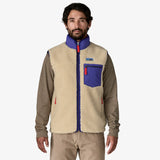 Patagonia Classic Retro-X Fleece Vest (Men's) - Dark Natural - Beige - Cream - Blue - Red