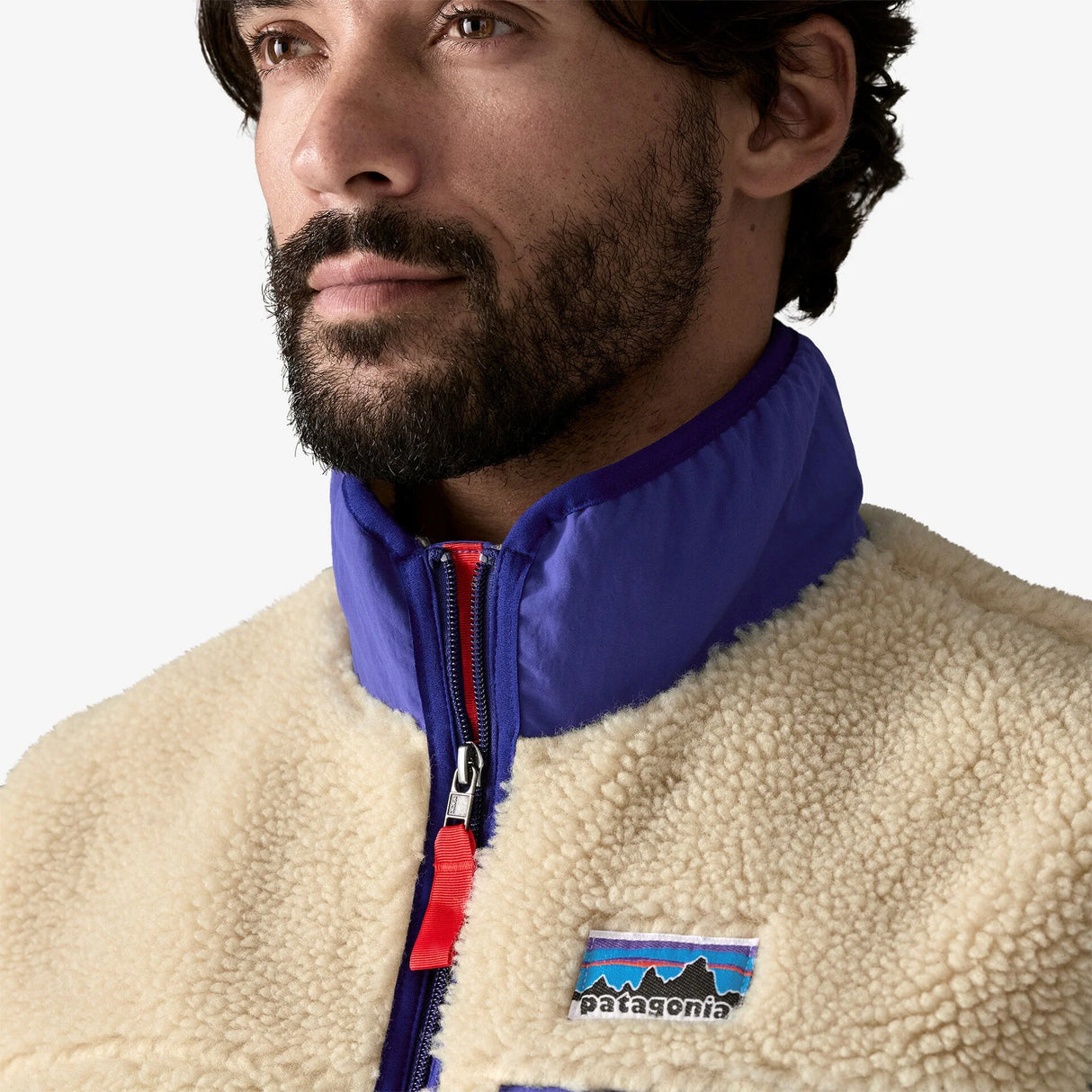 Patagonia Classic Retro-X Fleece Vest (Men's) - Dark Natural - Beige - Cream - Blue - Red
