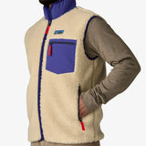 Patagonia Classic Retro-X Fleece Vest (Men's) - Dark Natural - Beige - Cream - Blue - Red