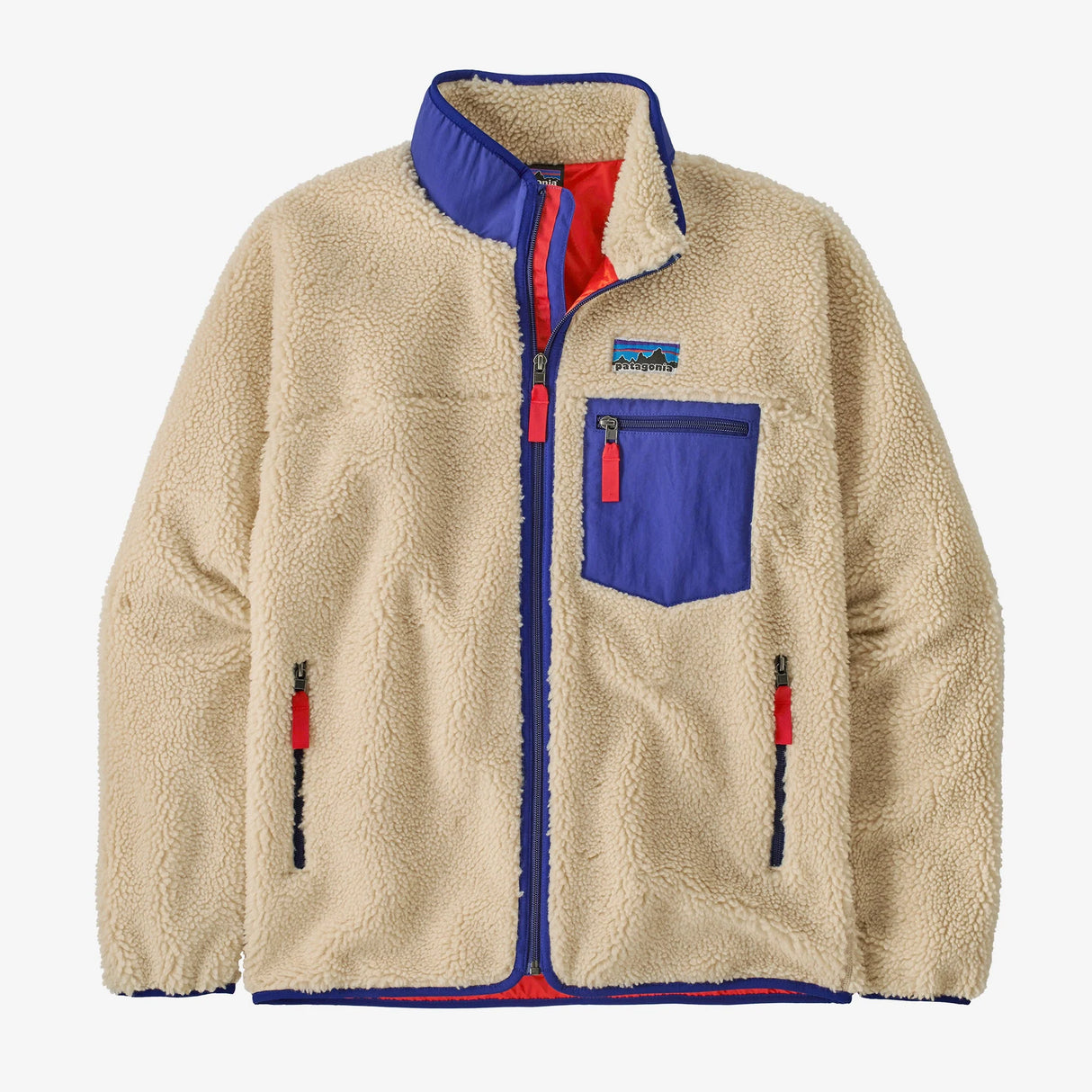 Patagonia Classic Retro-X Fleece Jacket (Men's) - Dark Natural - Beige - Cream - Blue - Red